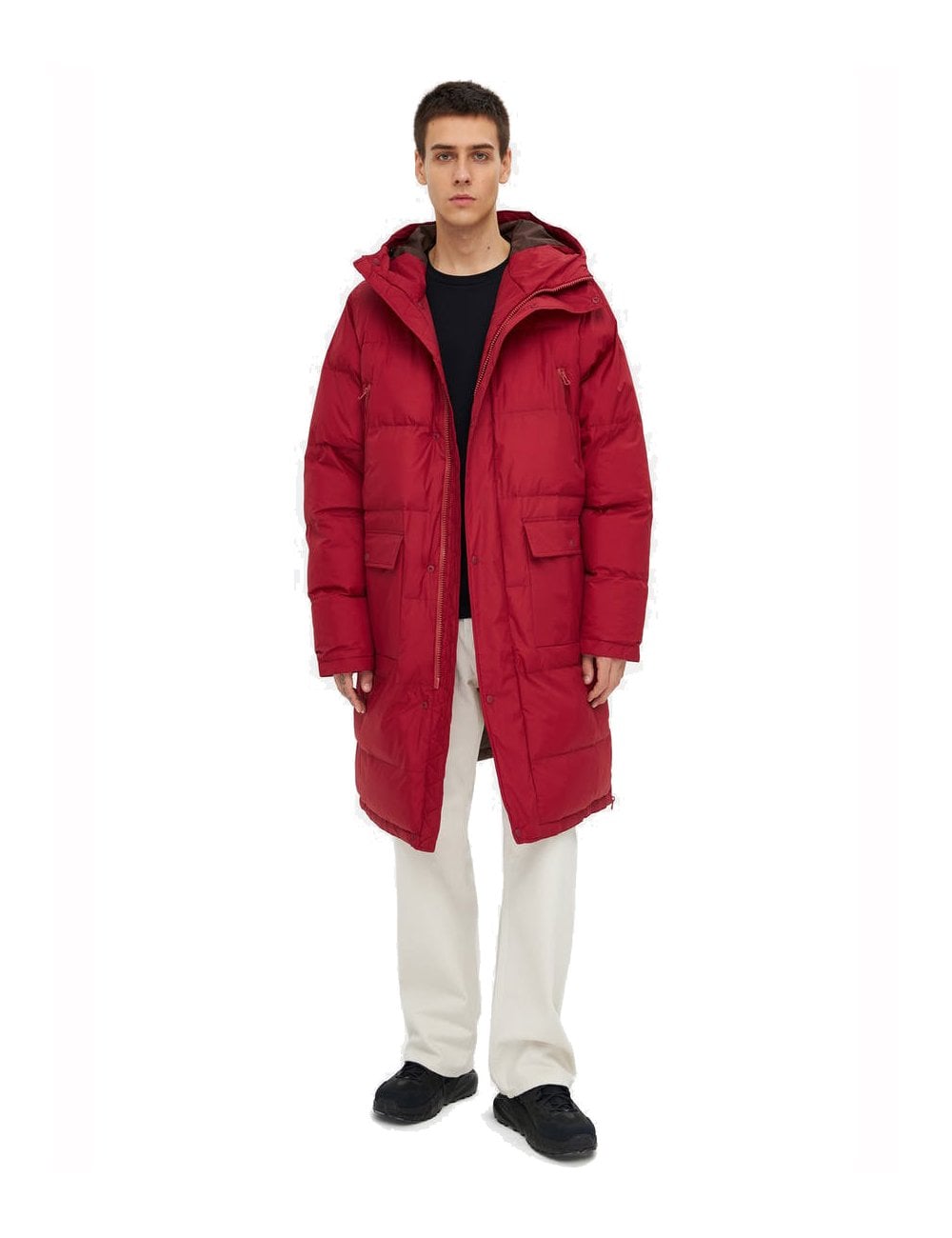Buttoned Jacket - Ruby
