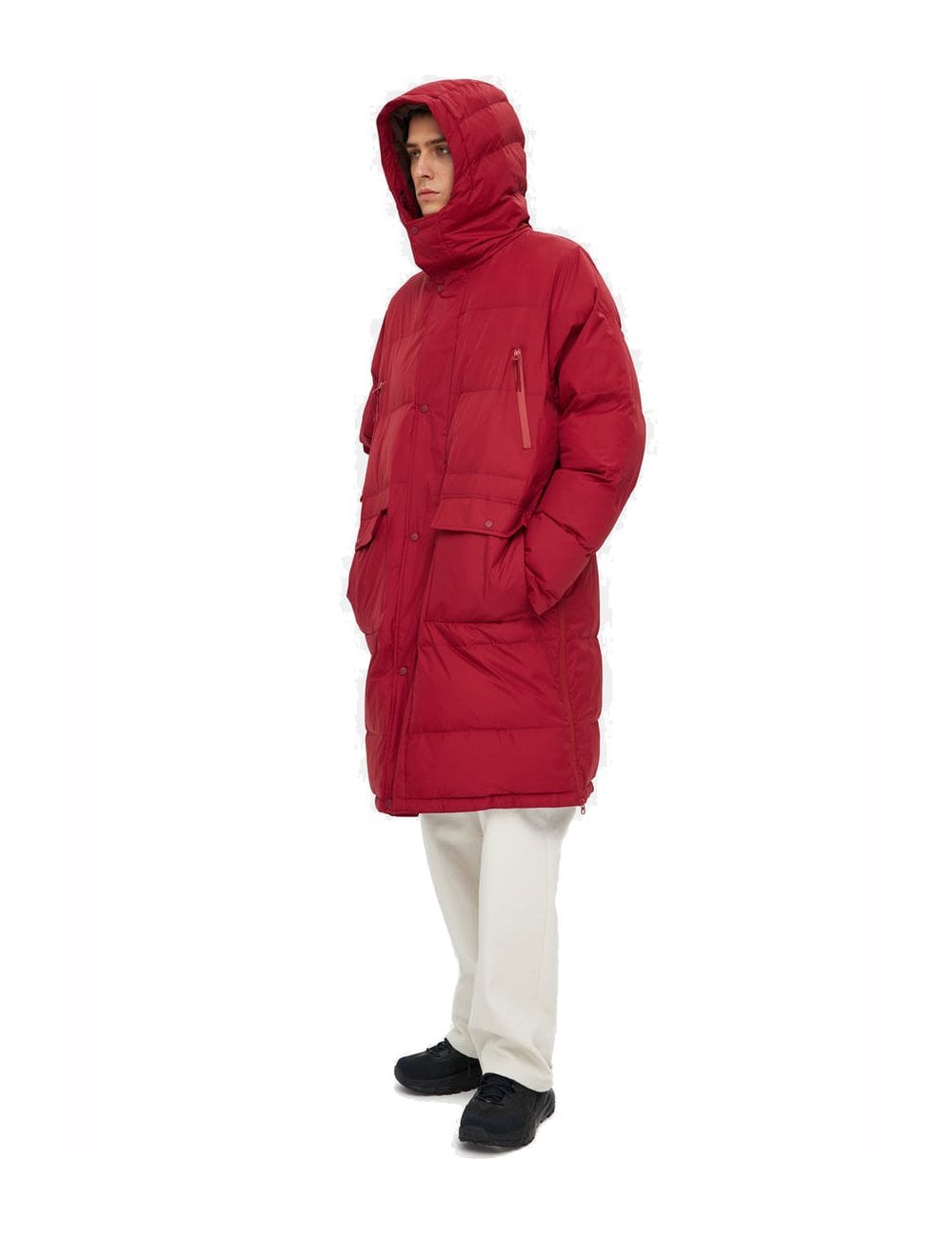 Buttoned Jacket - Ruby