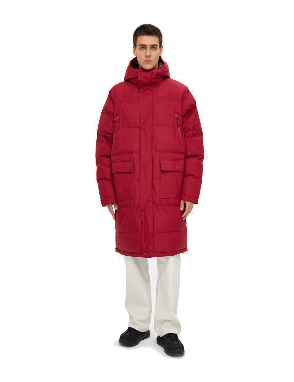 Buttoned Jacket - Ruby