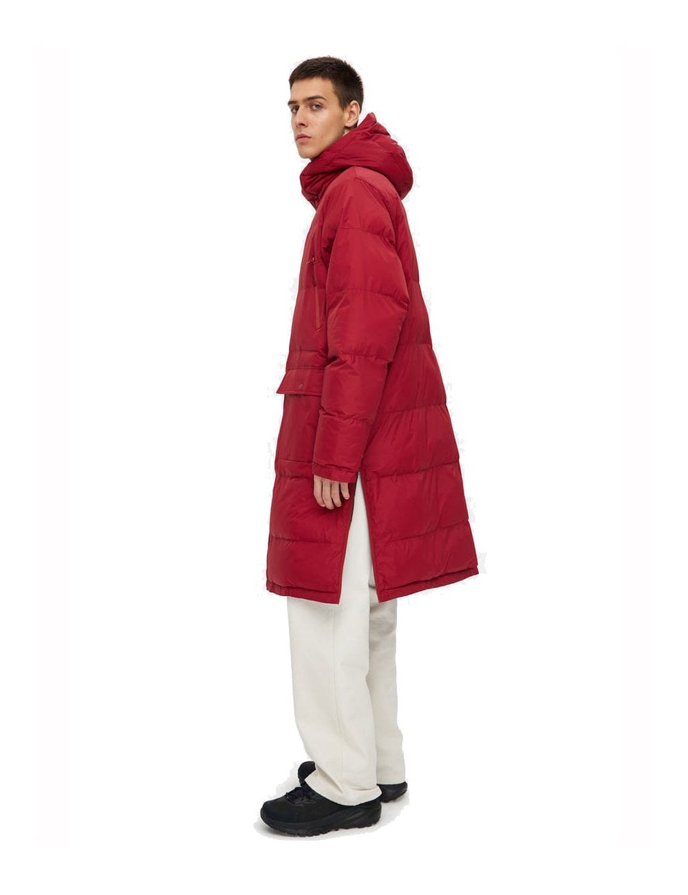 Buttoned Jacket - Ruby