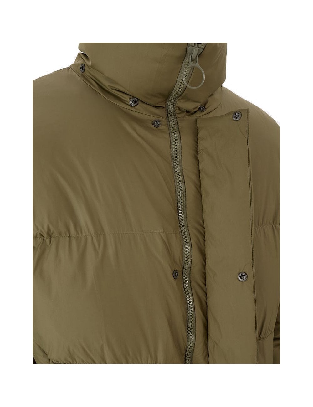 Wide Down Jacket - Olive