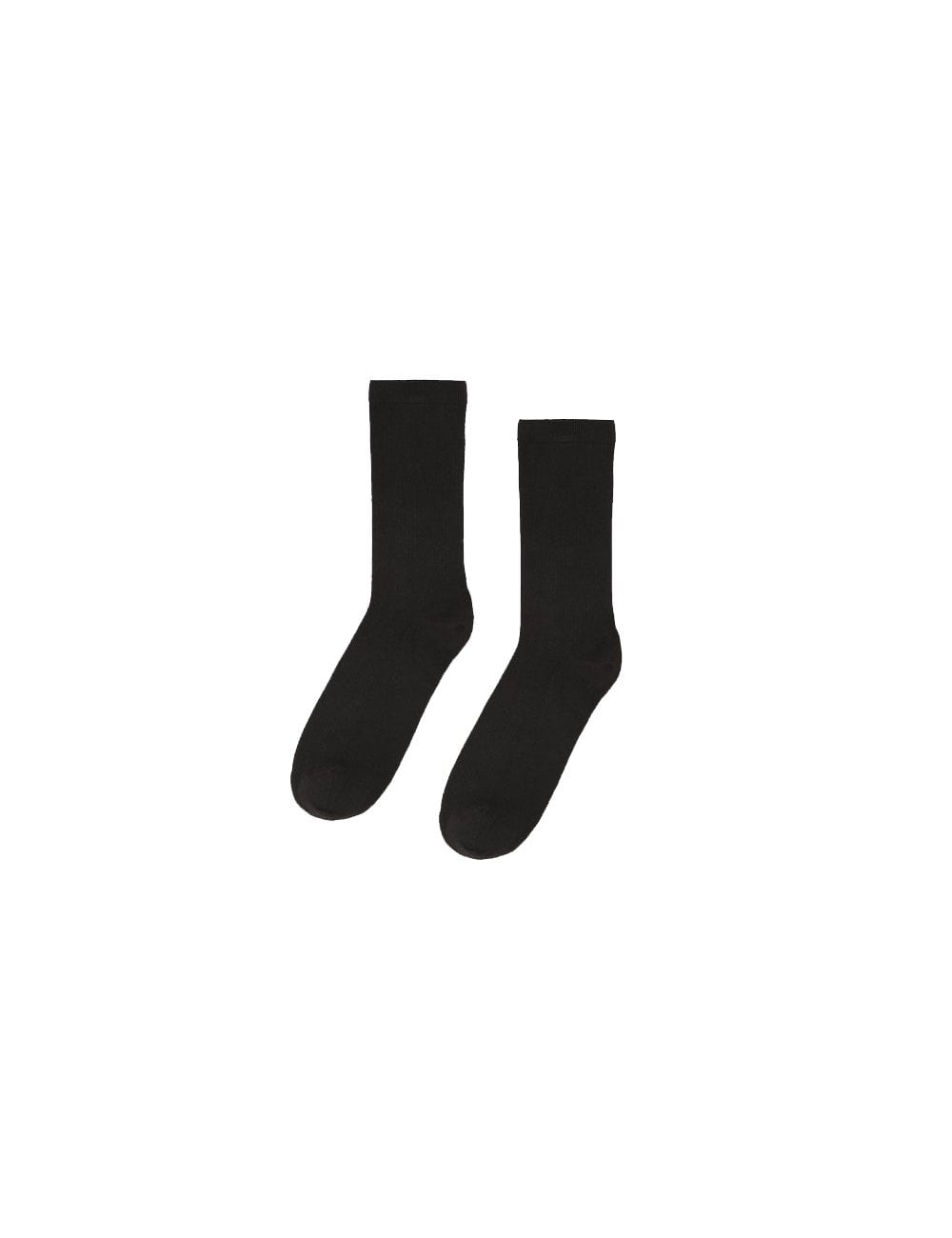 Women's Merino Wool Blend Socks - Deep Black