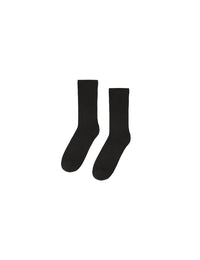 Women's Merino Wool Blend Socks - Deep Black