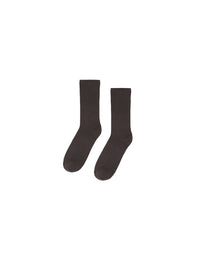 Women's Merino Wool Blend Socks - Coffee Brown