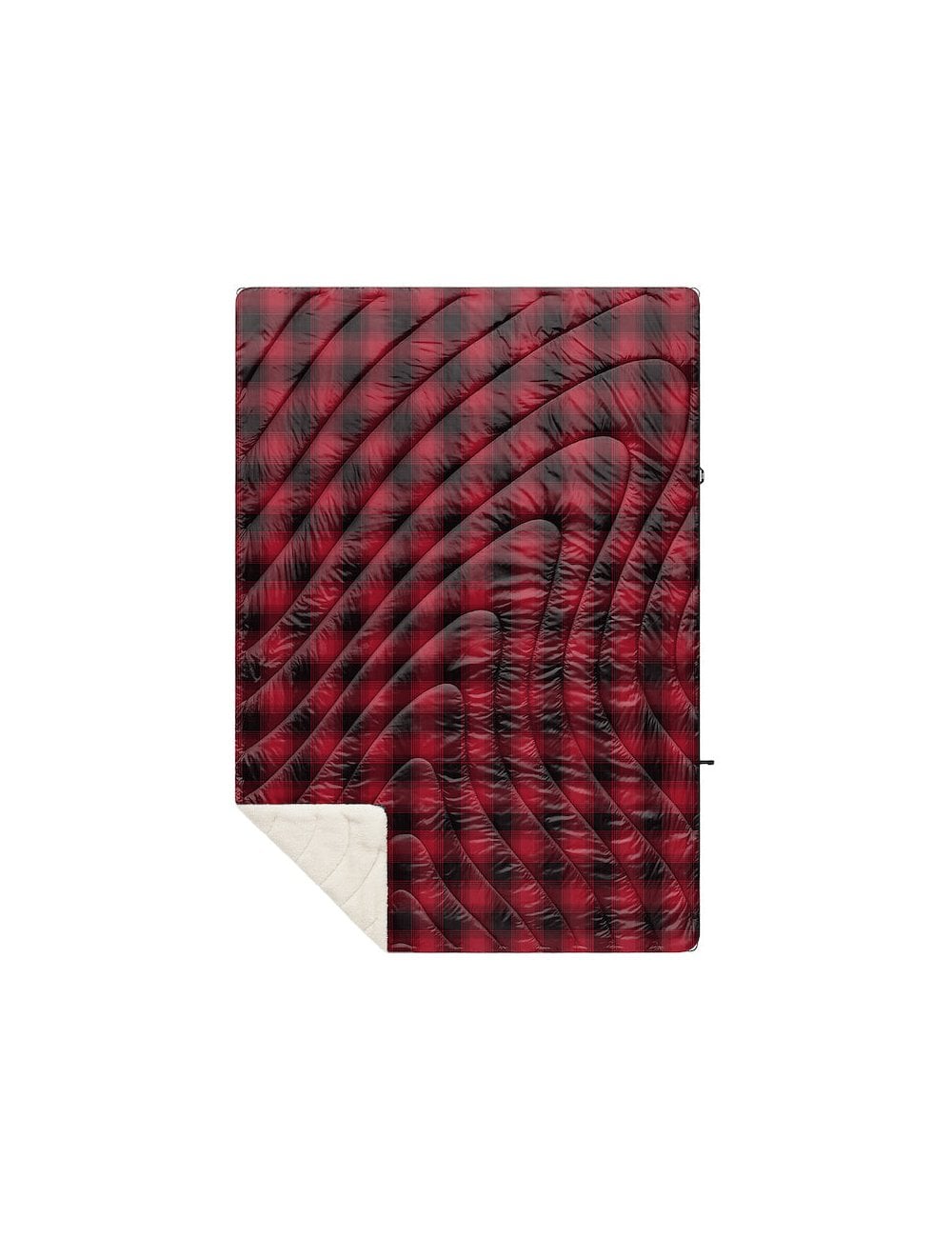 Sherpa Puffy Blanket - Ombre Plaid