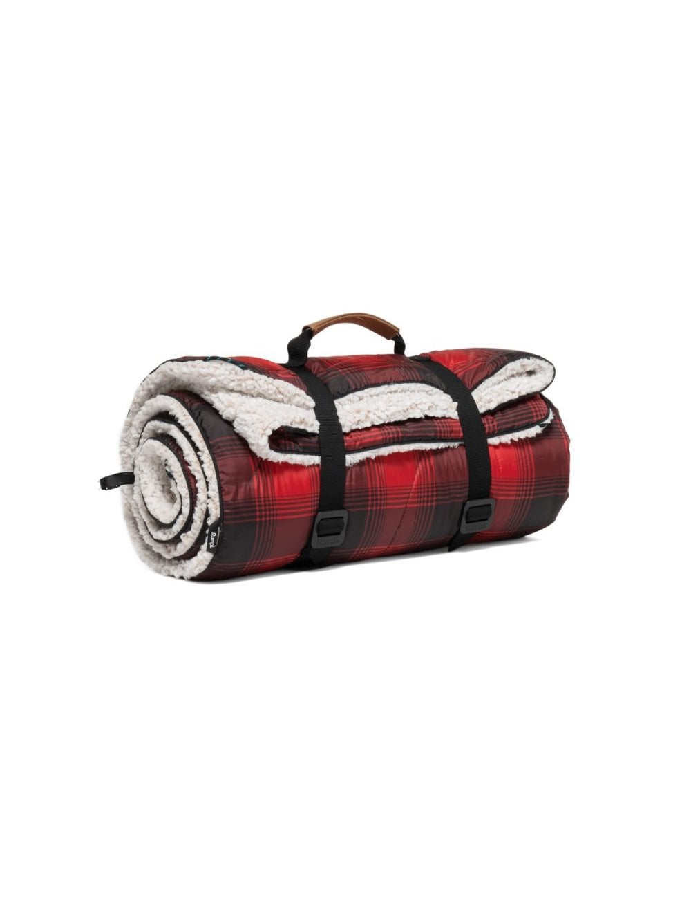 Sherpa Puffy Blanket - Ombre Plaid