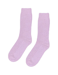 Merino Wool Blend Socks - Soft Lavender