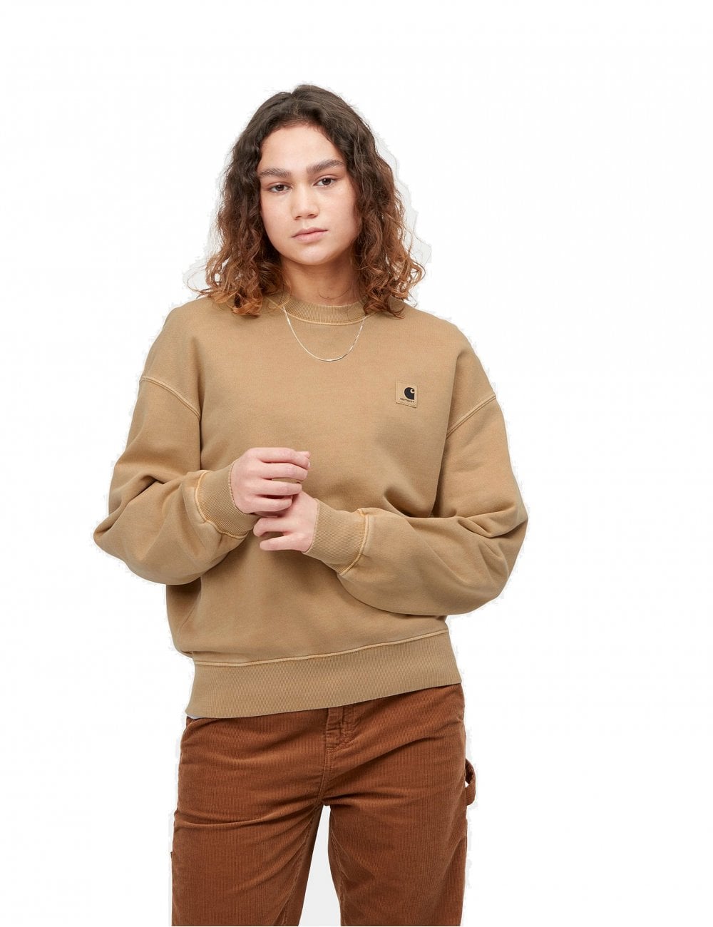 Women's Nelson Crew Sweat - Dusty H Brown