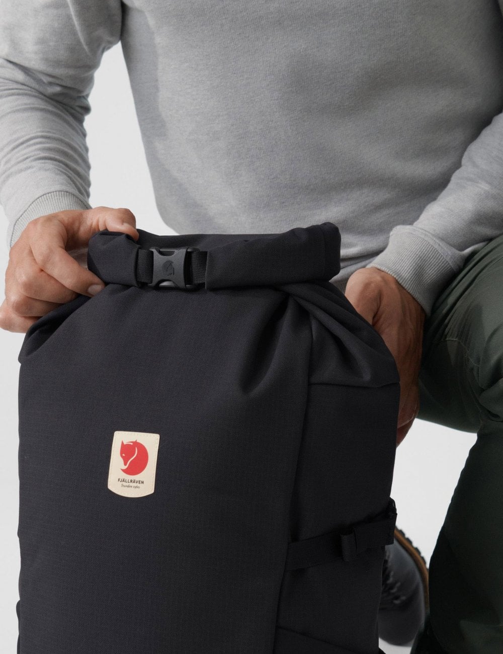 Fjallraven Ulvo Rolltop 30L Backpack - Black