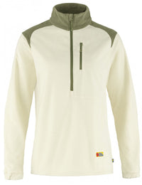 Women's Vardag Lite Fleece Half Zip - Chalk White-Light Olive