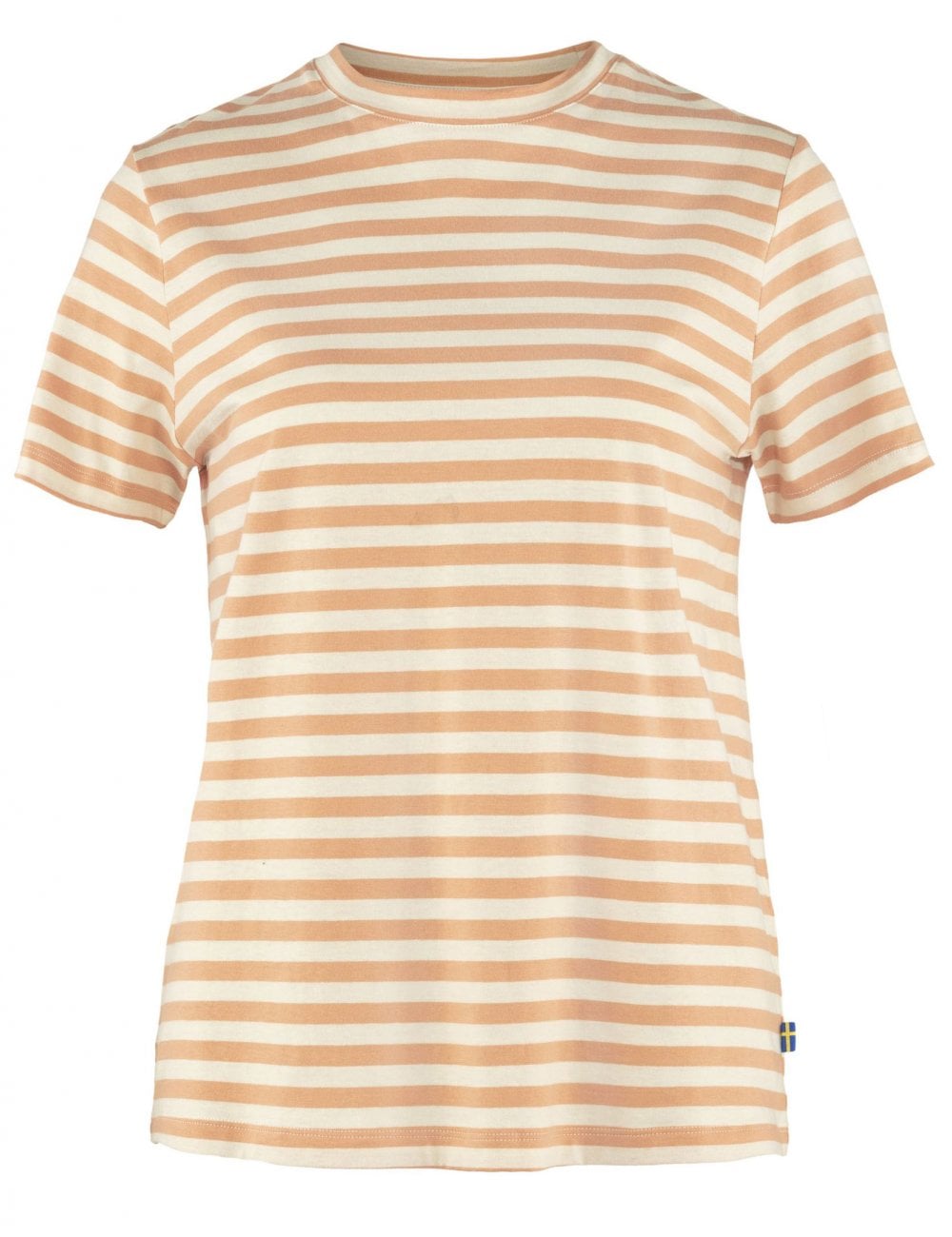 Women's Art Striped T-Shirt - Landsort Pink-Chalk White
