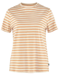 Women's Art Striped T-Shirt - Landsort Pink-Chalk White