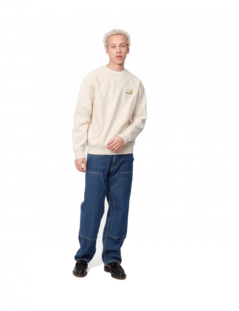 American Script Crew Sweat - Natural