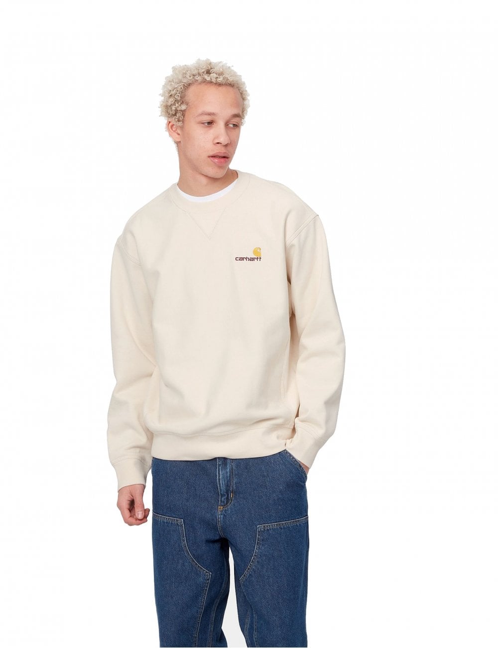 American Script Crew Sweat - Natural