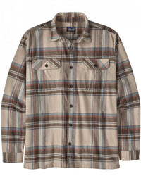 Organic Cotton Mid Fjord Flannel Shirt - Edge: Nautilus Tan