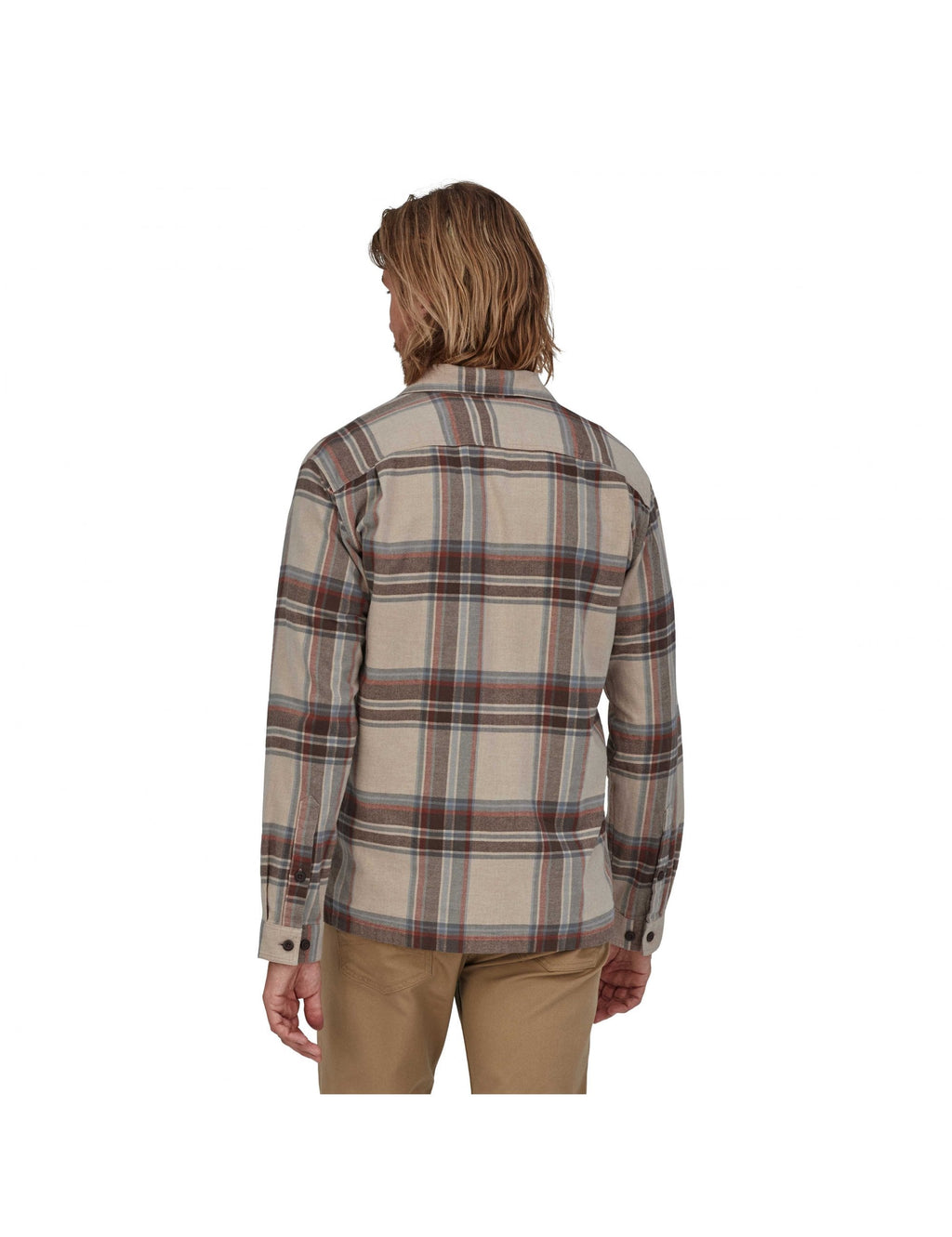Organic Cotton Mid Fjord Flannel Shirt - Edge: Nautilus Tan