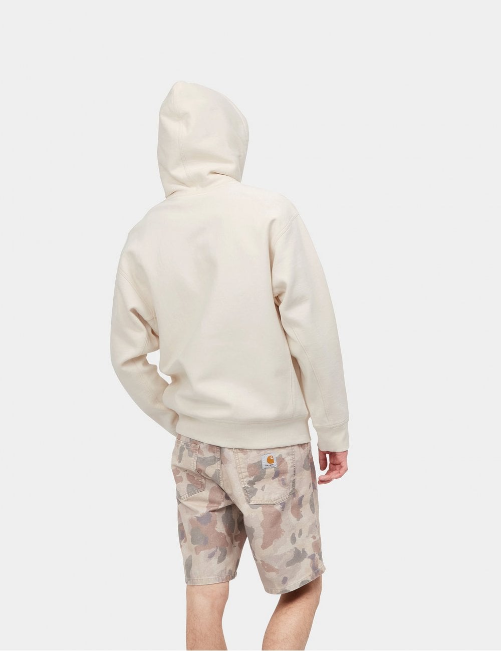 American Script Hooded Sweat - Natural
