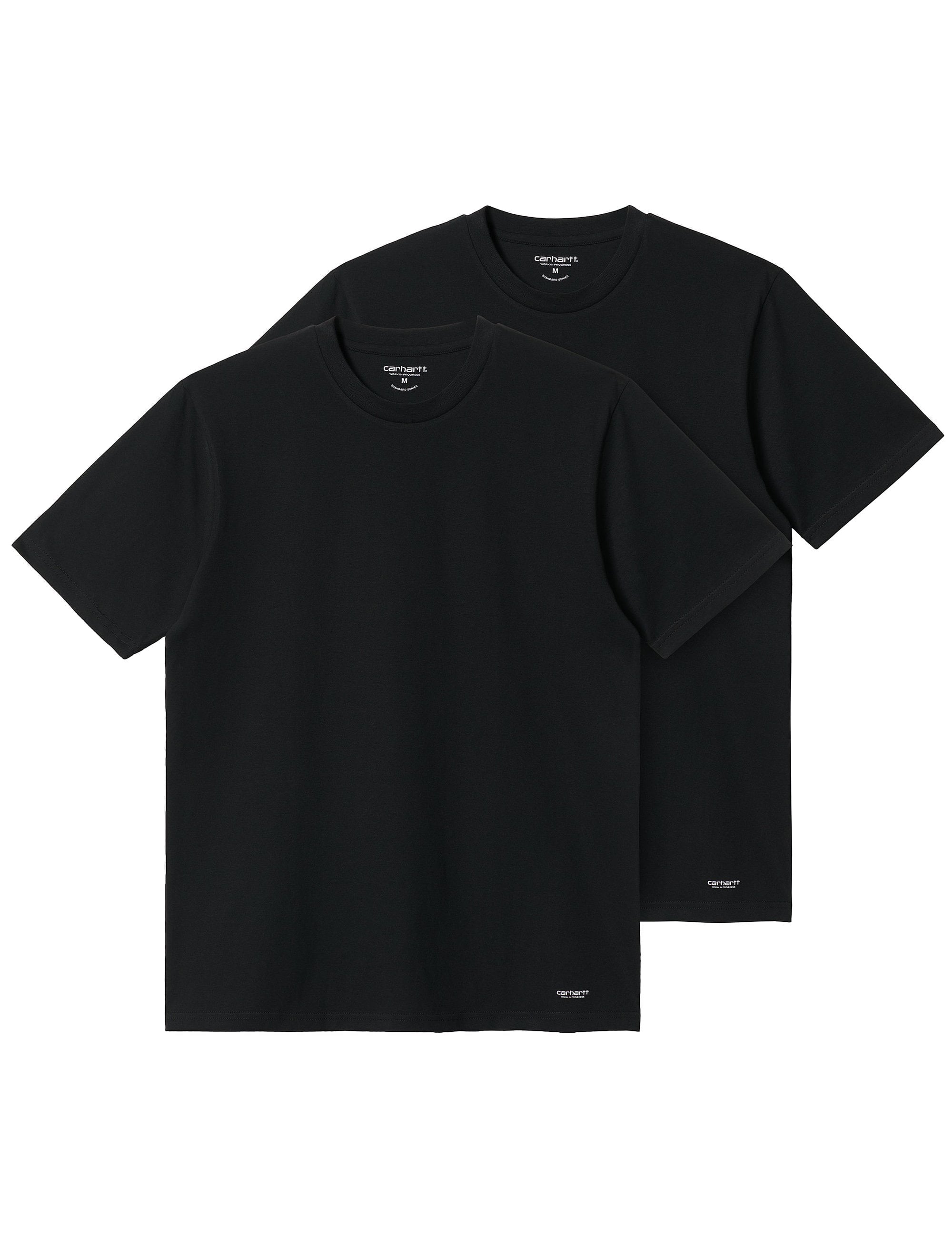 Standard Crew Neck T-Shirt (2 Pack) - Black