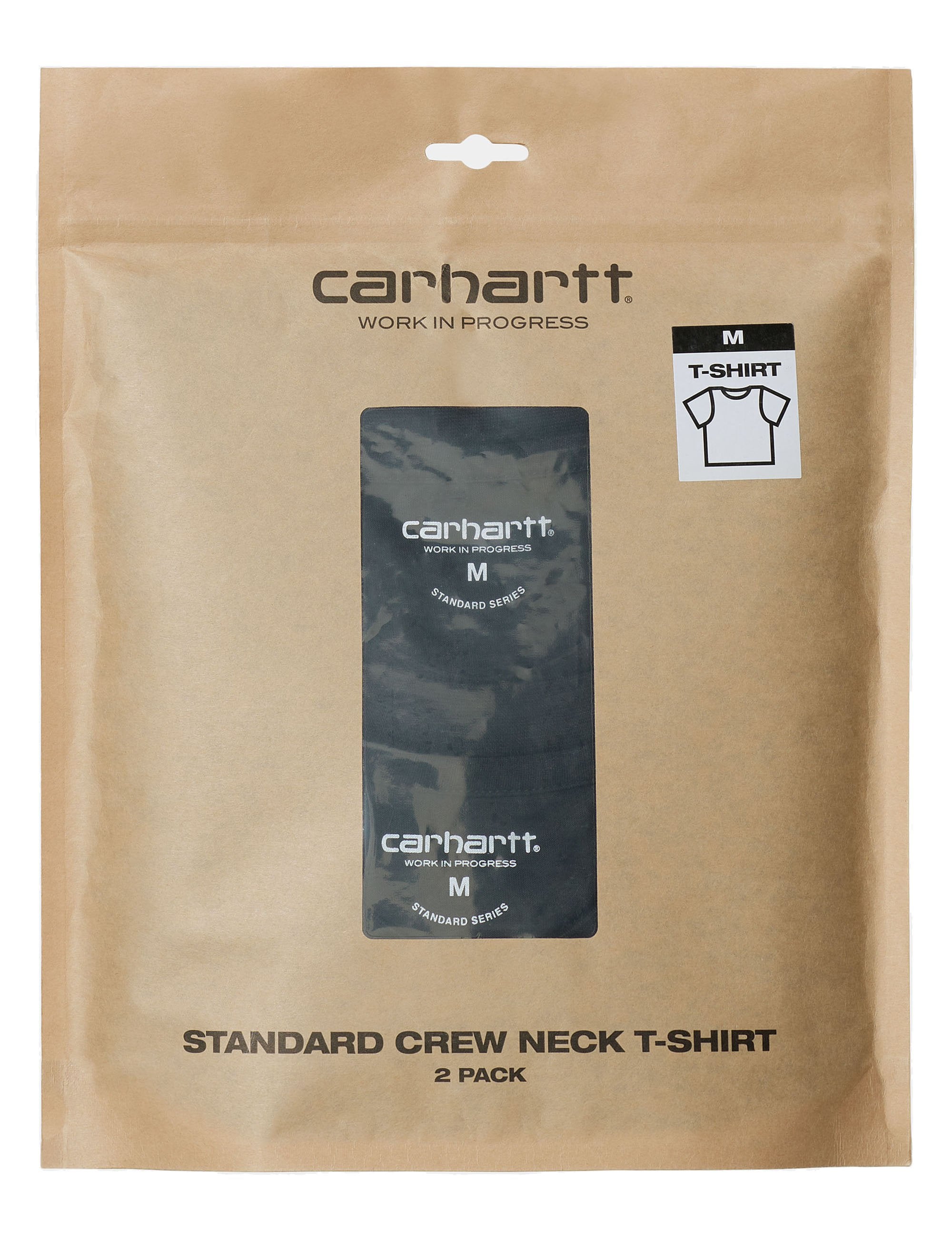 Standard Crew Neck T-Shirt (2 Pack) - Black