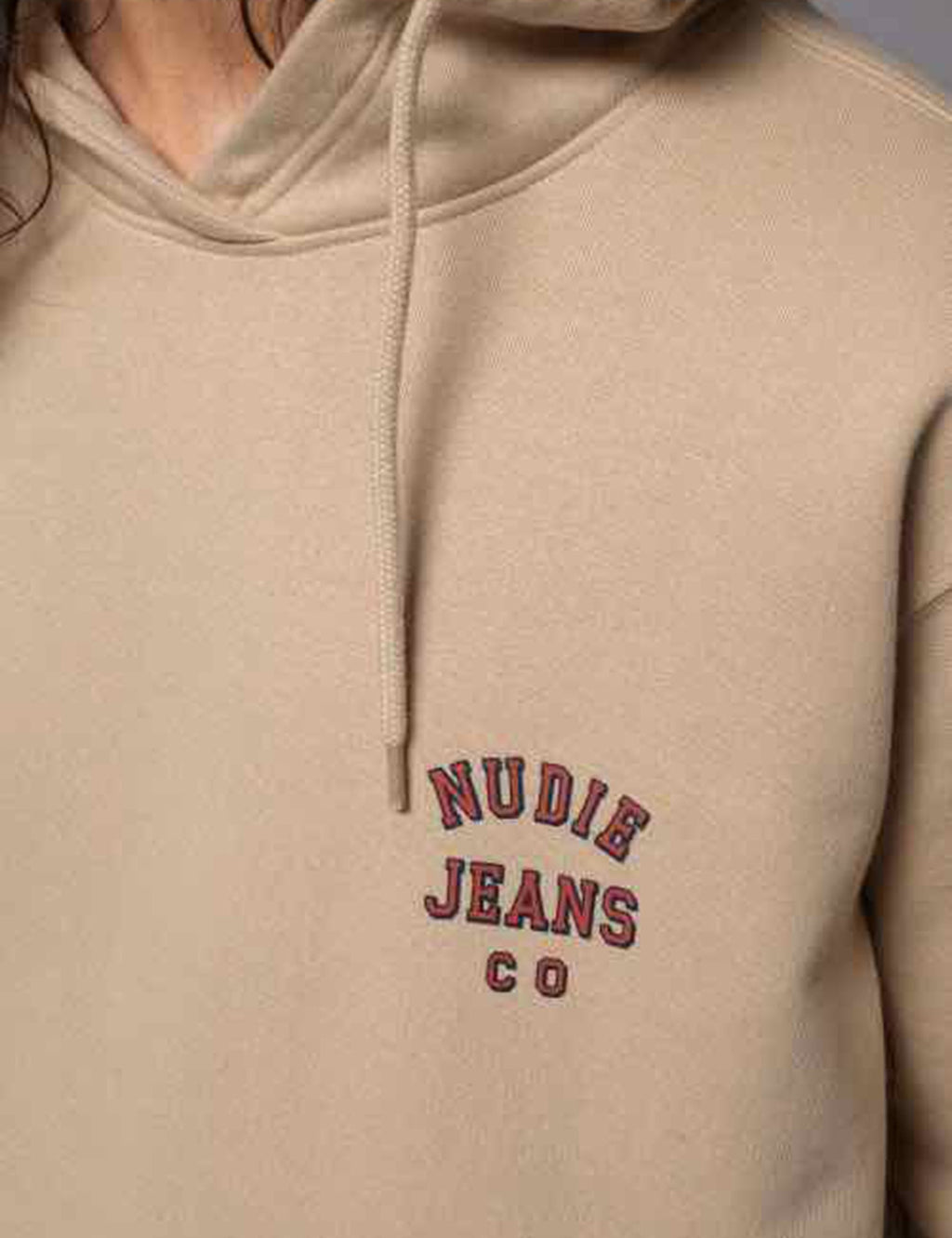 Franke Logo Hooded Sweat - Cream