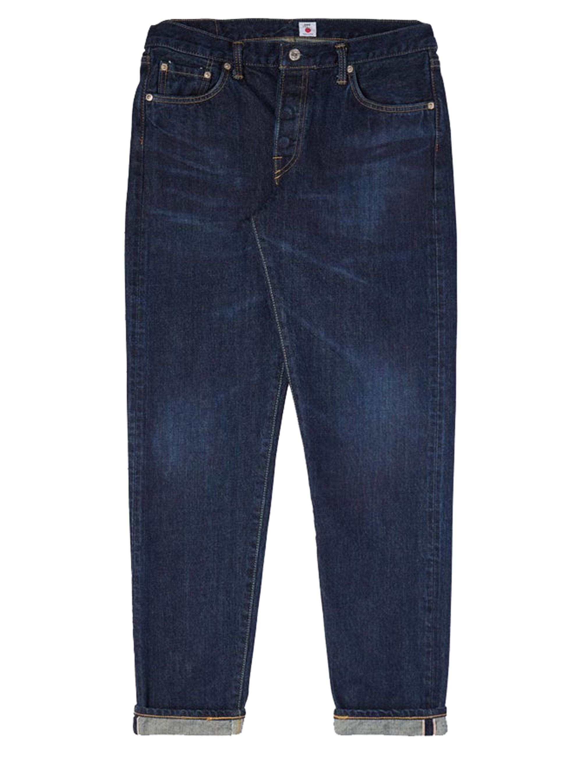Edwin Jeans Regular Tapered Red Selvedge Jeans - Blue, Dark Used Wash ...