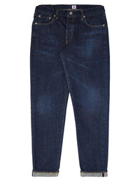Regular Tapered Red Selvedge Jeans - Blue, Dark Used Wash
