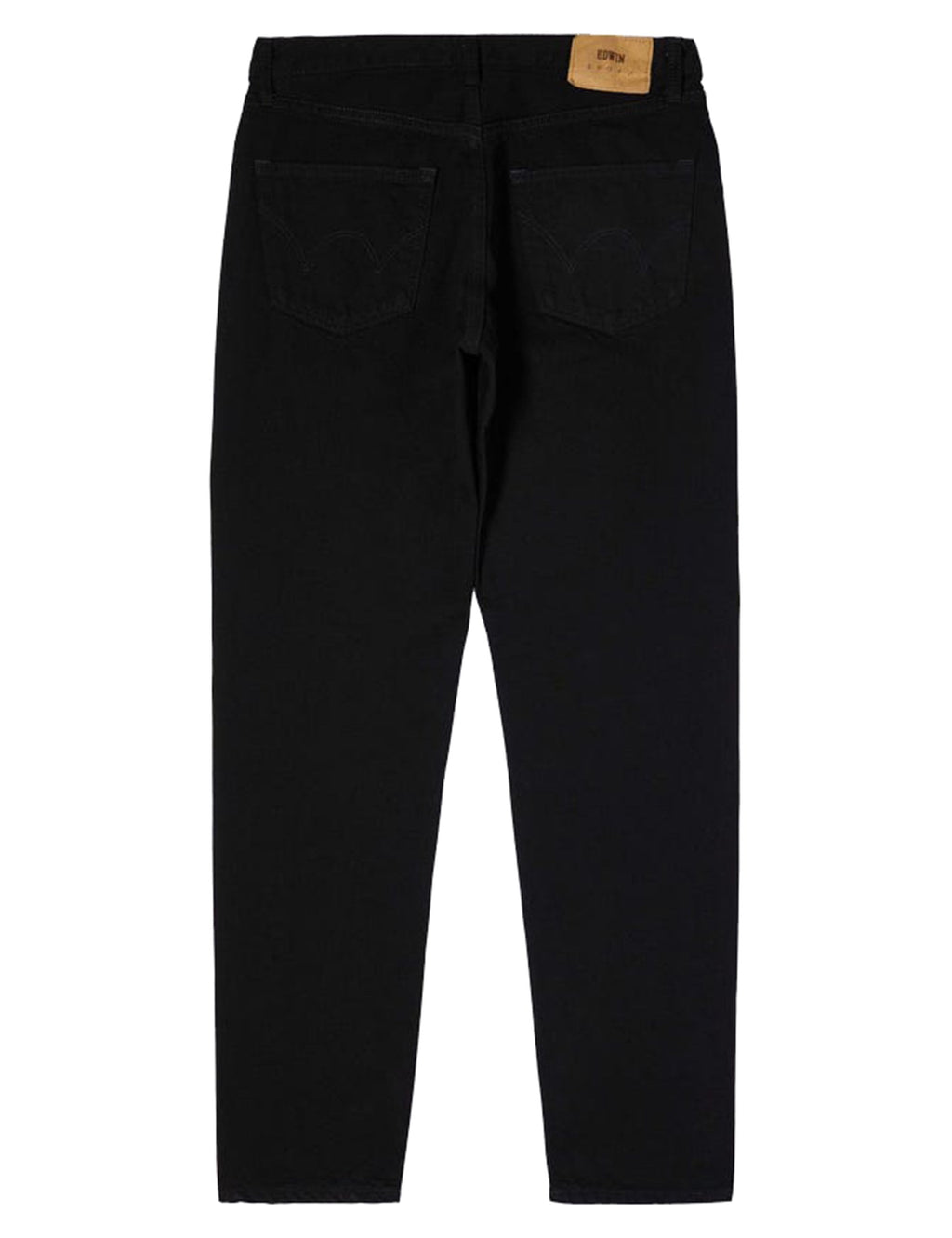 Regular Tapered Jeans - Black, Unwashed