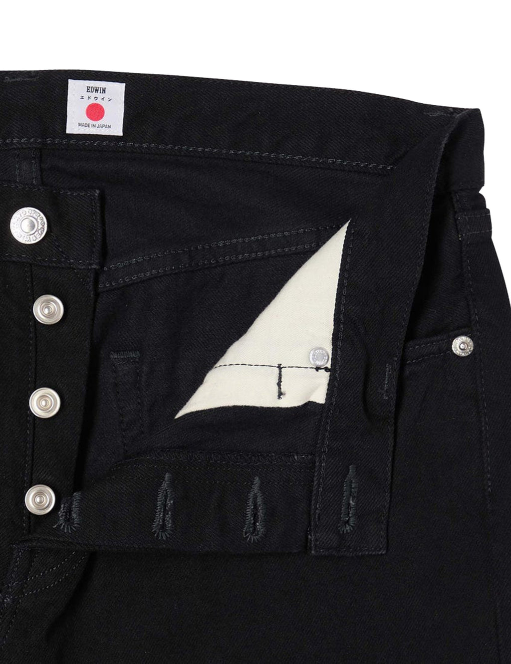 Regular Tapered Jeans - Black, Unwashed