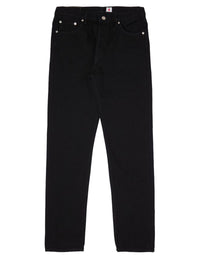 Slim Tapered Kaihara Stretch Jeans - Black, Unwashed