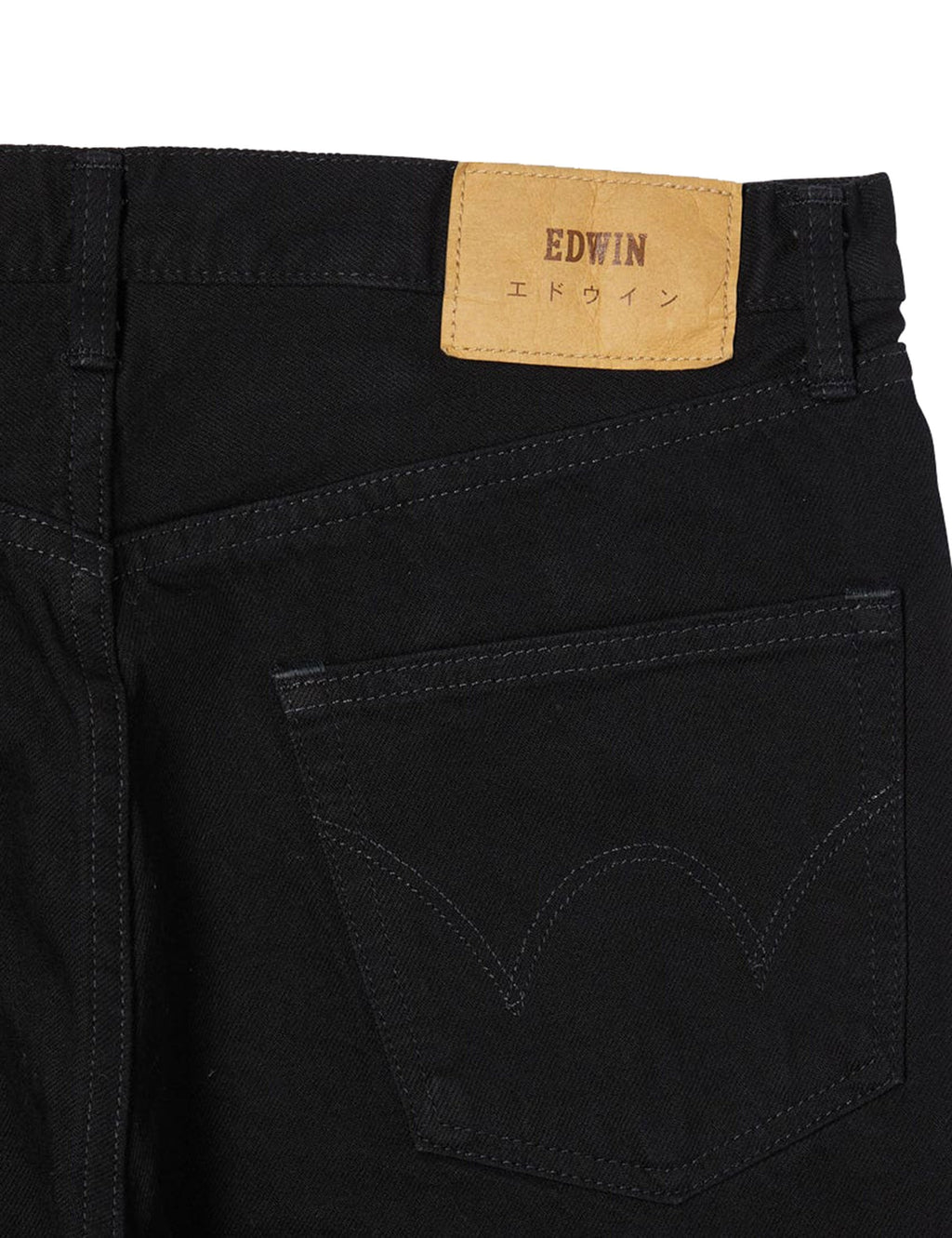 Slim Tapered Kaihara Stretch Jeans - Black, Unwashed