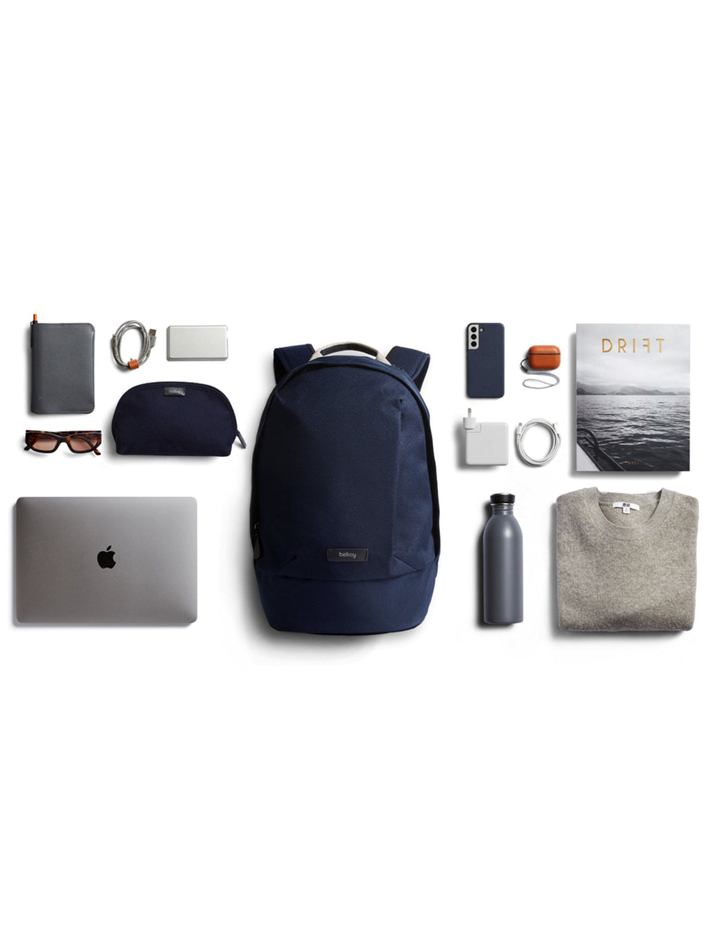 bellroy classic backpack compact 16l Bellroy Classic 16L Compact Backpack - Navy