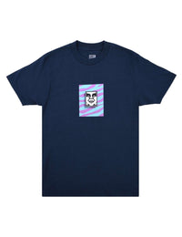Stripped Icon T-Shirt - Navy