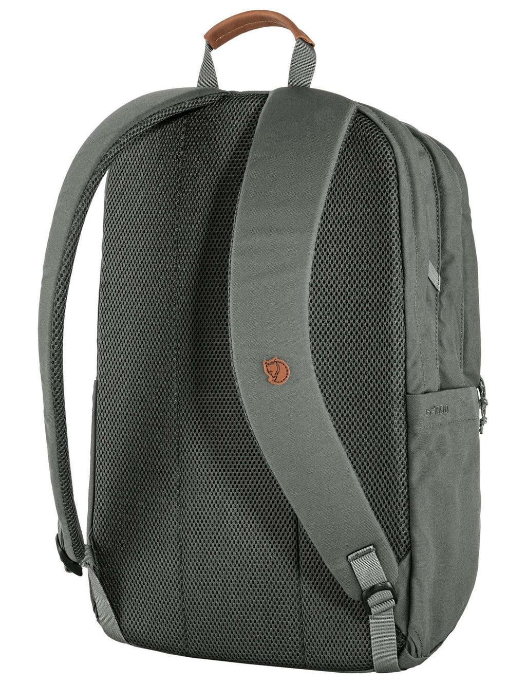 Raven 28L backpack in basalt gray, ventilated back panel and padded shoulder straps