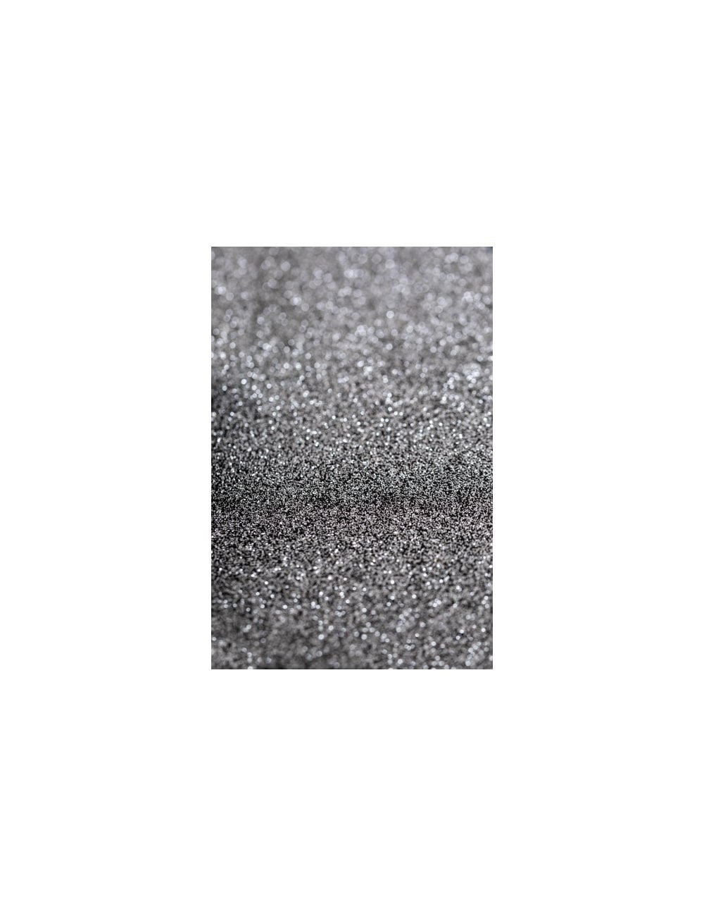 Silver glitter spray texture sample, dense fine glitter