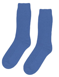 Women's Merino Wool Blend Socks - Pacific Blue