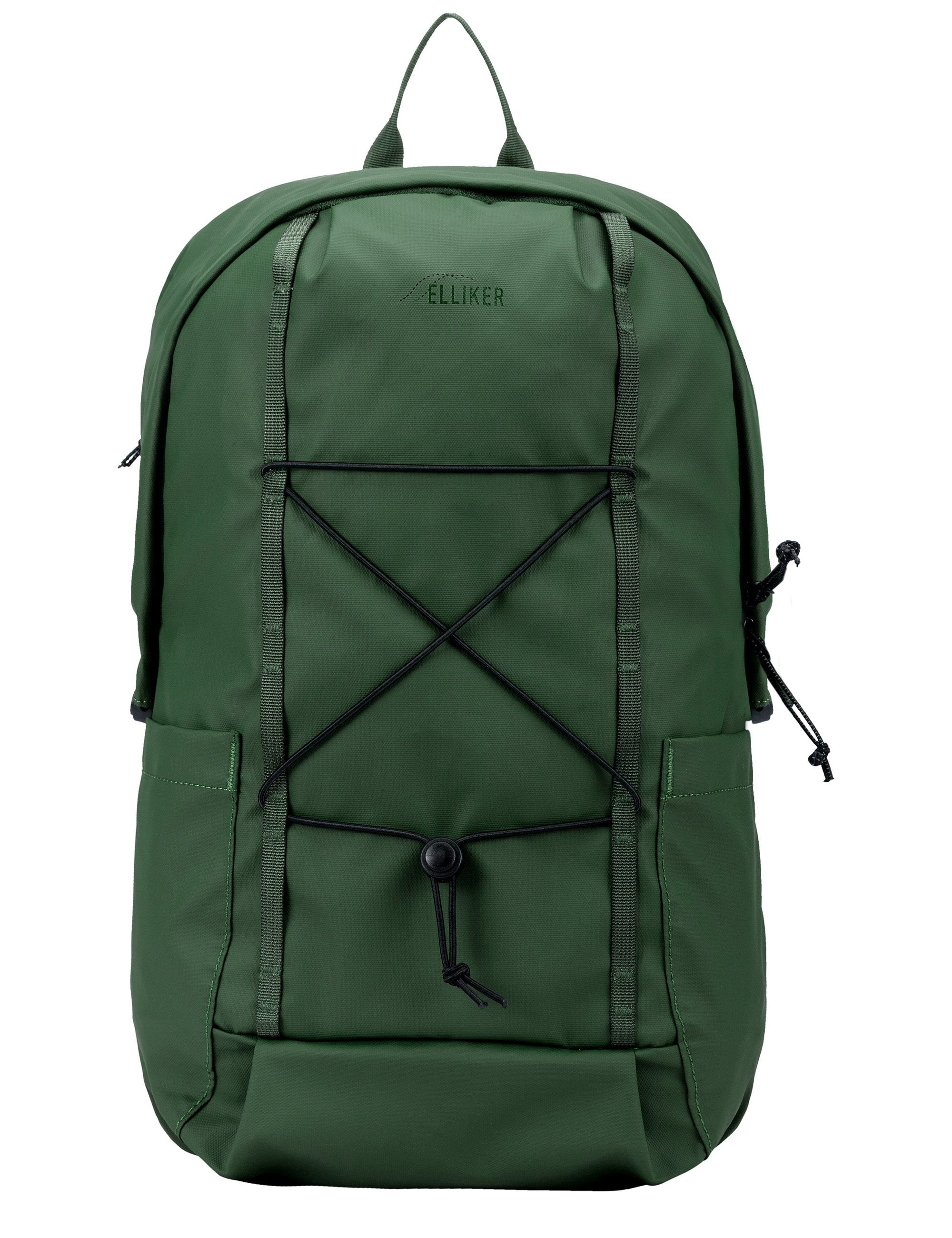 Zip Top Side Pocket Backpack - Green