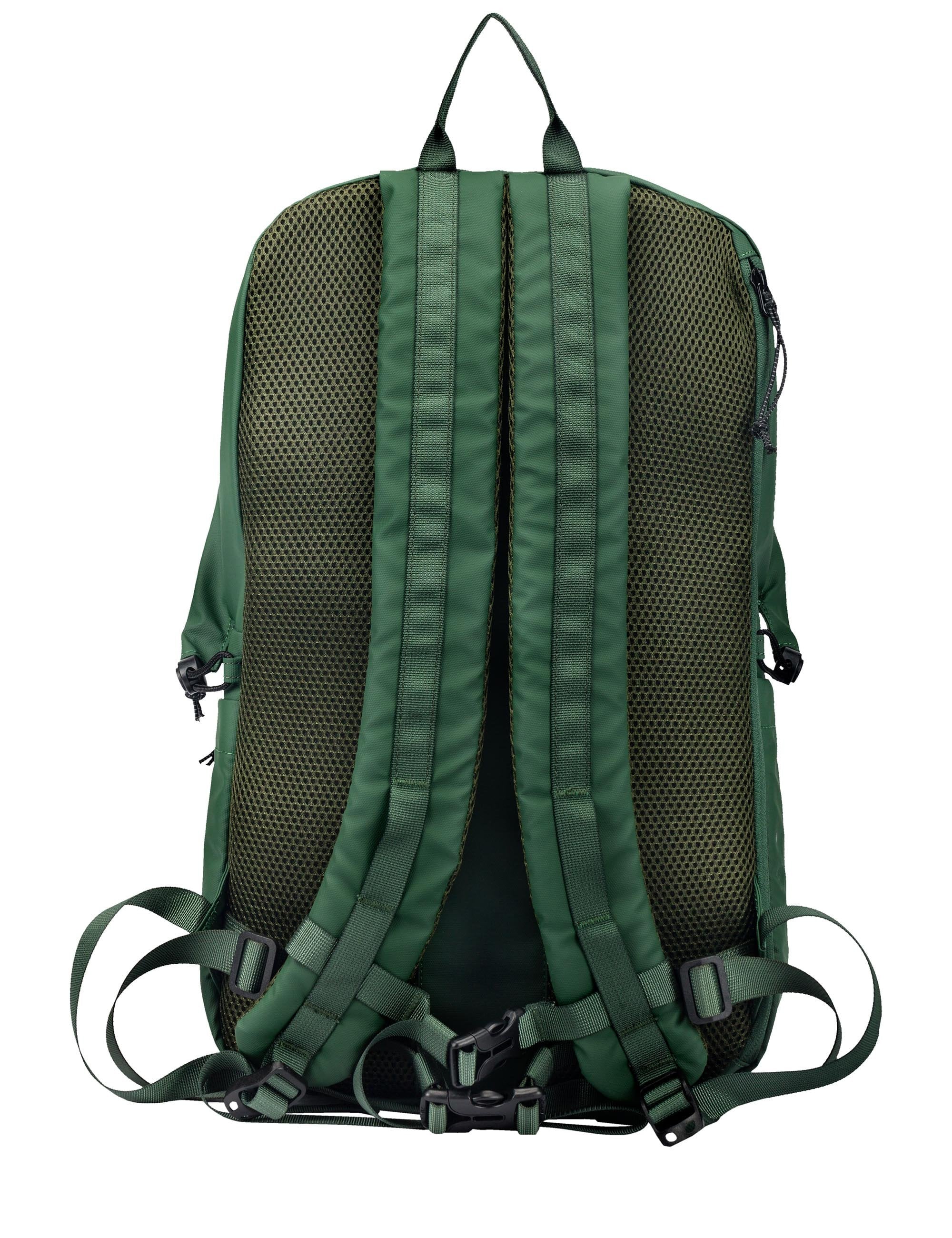 Zip Top Side Pocket Backpack - Green