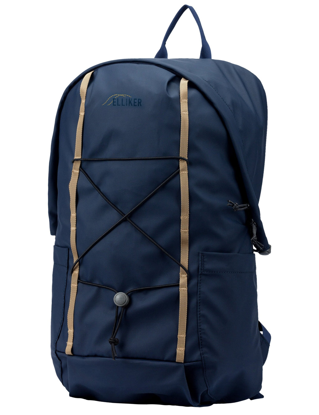 Zip Top Side Pocket Backpack - Navy