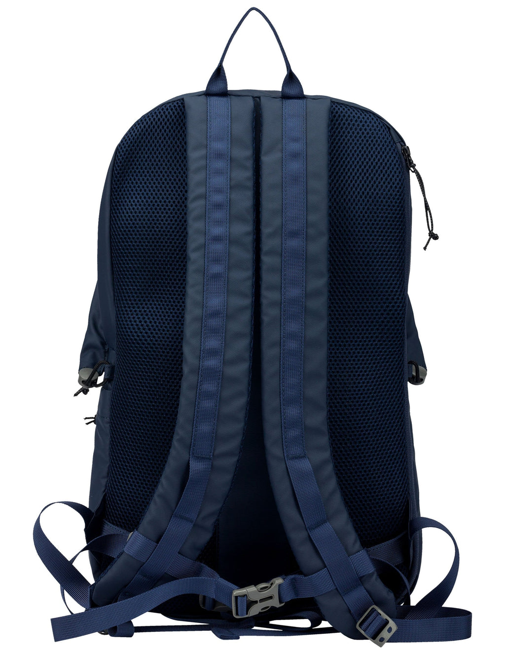 Zip Top Side Pocket Backpack - Navy