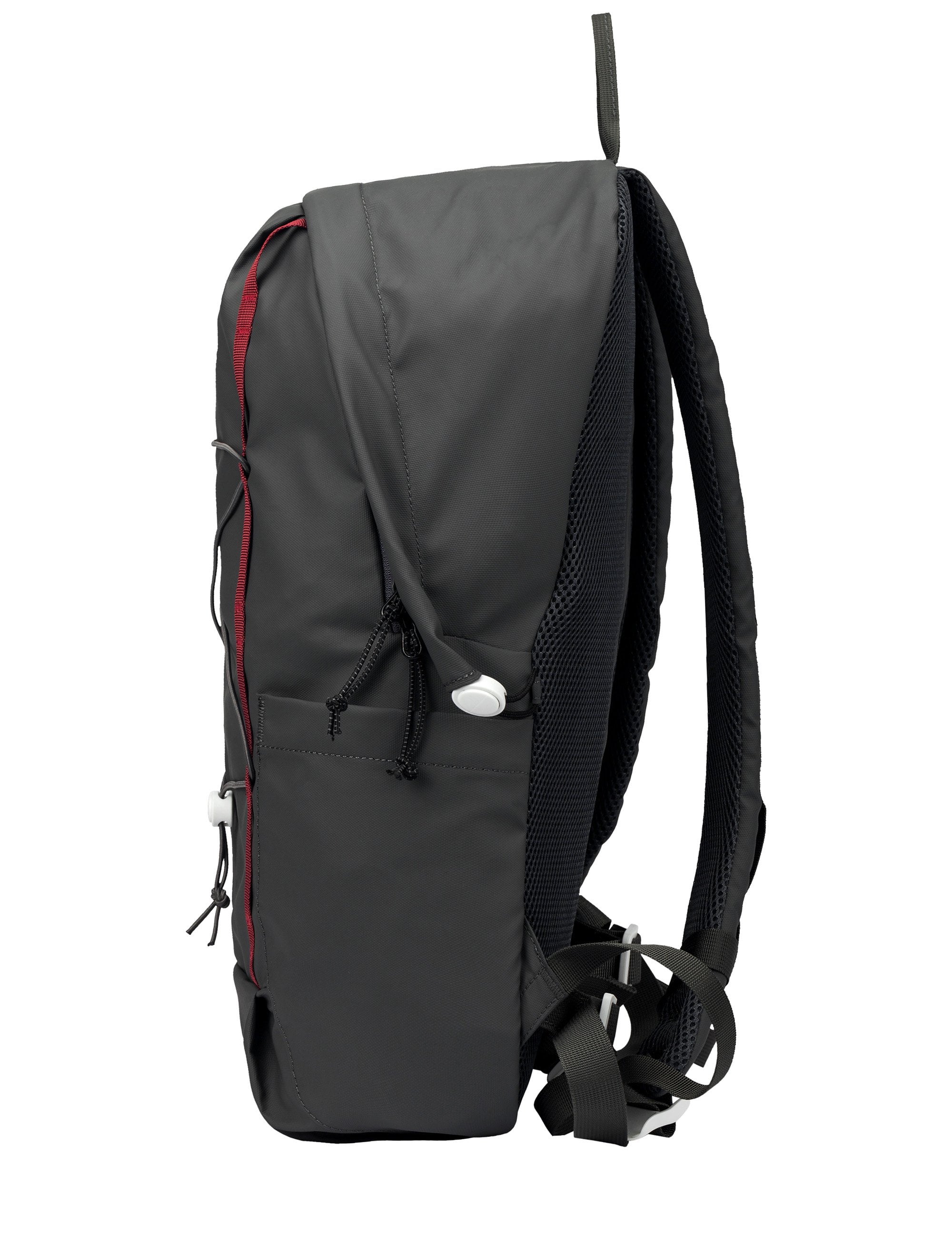 Zip Top Side Pocket Backpack - Grey