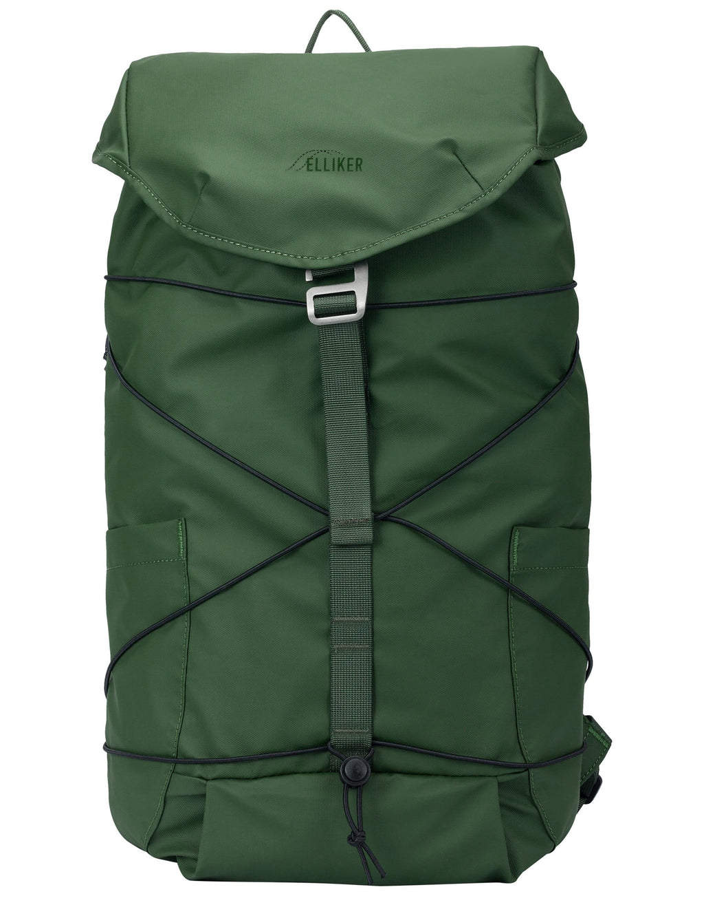 Flap Covering Side Pocket Backpack - Green