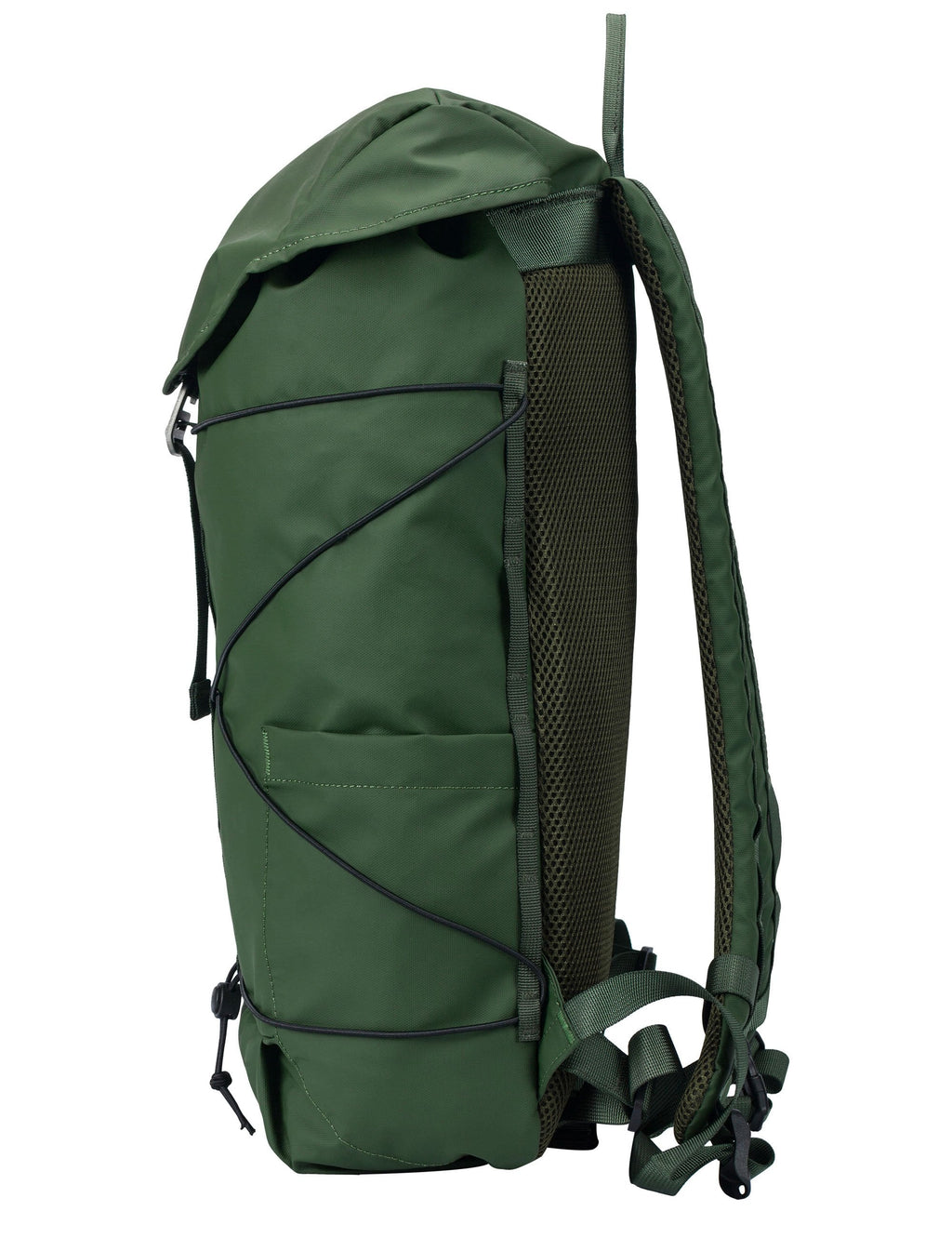 Flap Covering Side Pocket Backpack - Green