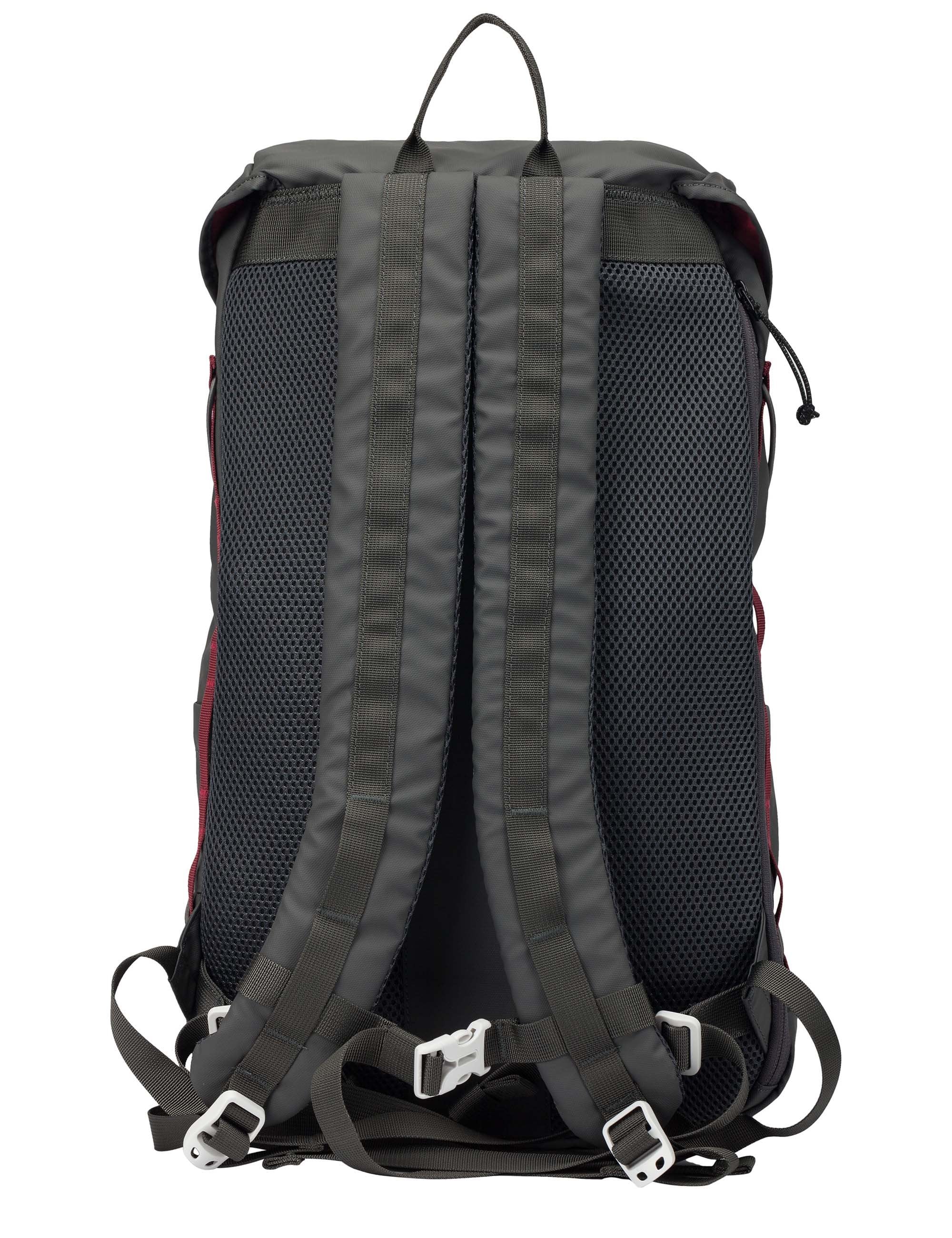 Flap Covering Side Pocket Backpack - Grey