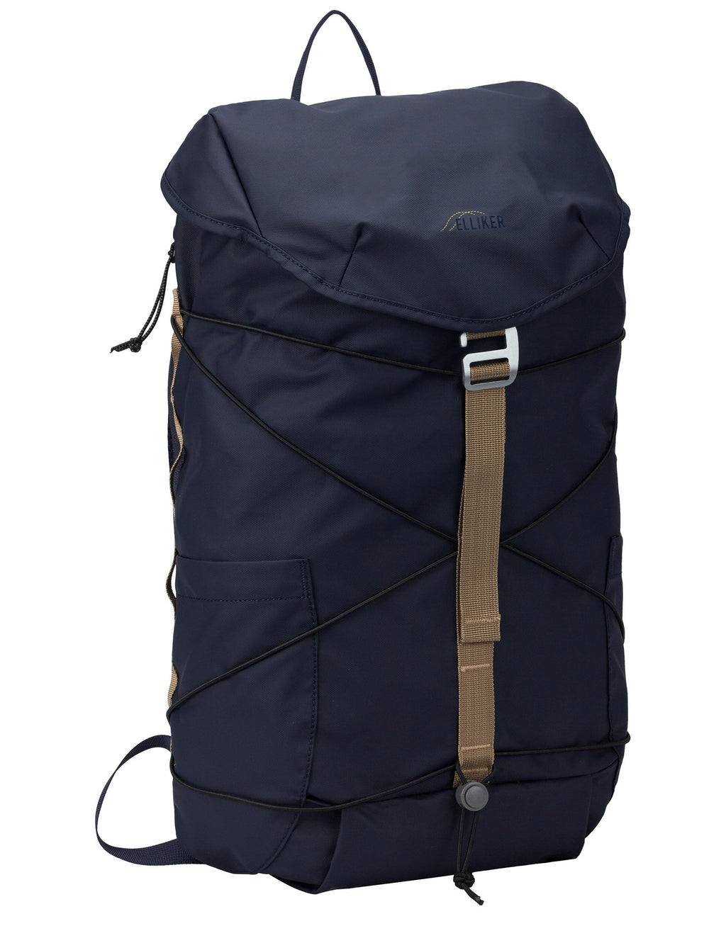 Flap Covering Side Pocket Backpack - Navy