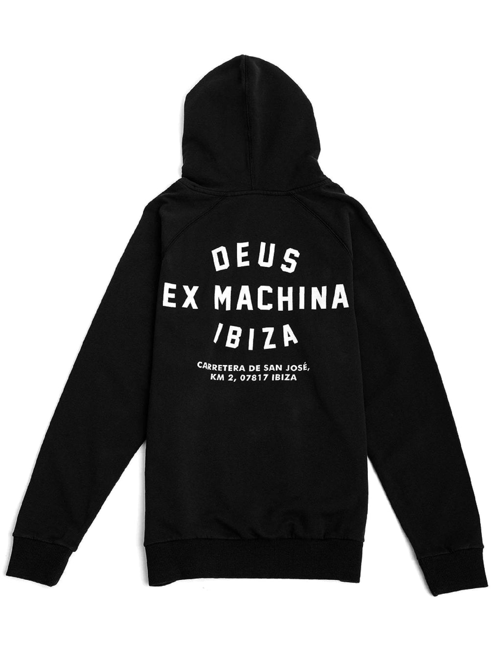 Ibiza Address Hooded Sweat - Black