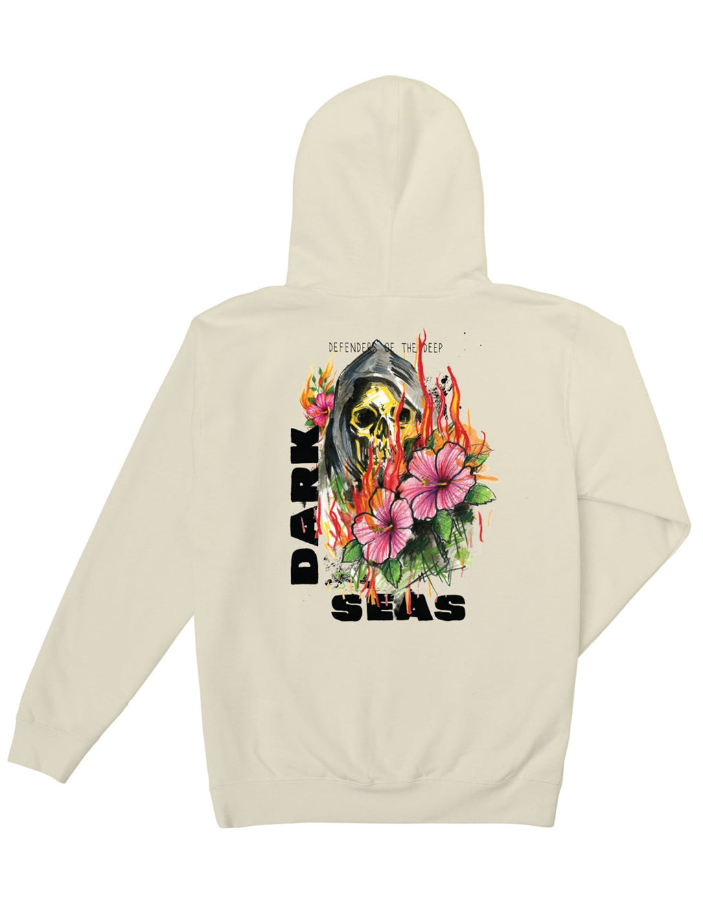 Kingdom's Fire Hooded Sweat - Bone