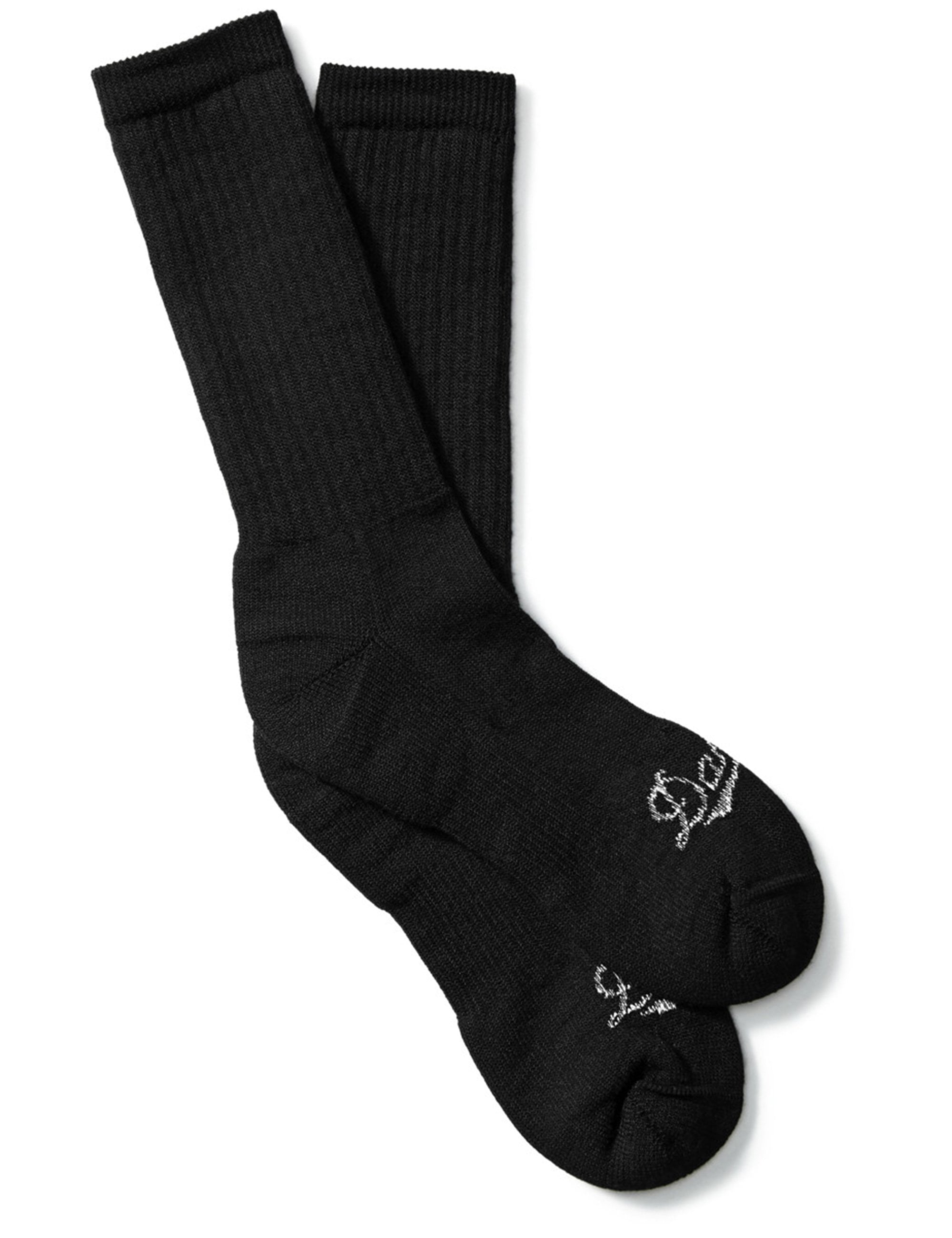 Merino Midweight Uniform Crew Socks - Black