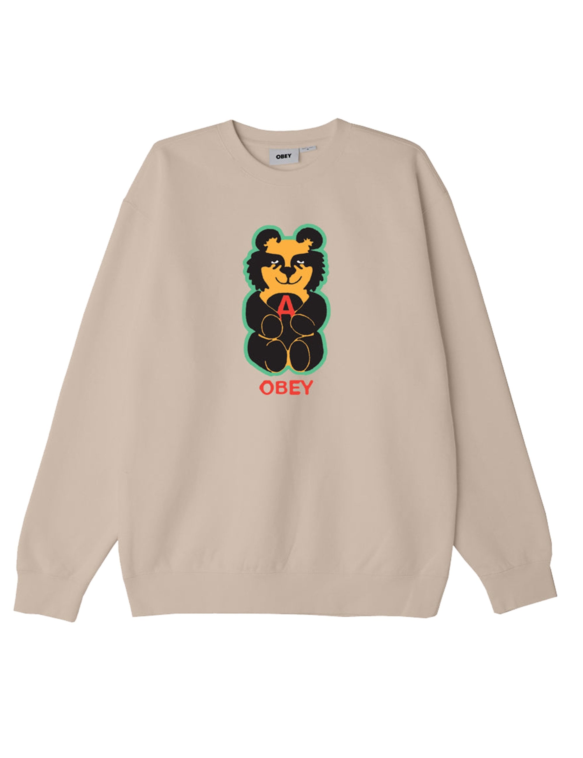 Bear Icon Crew Sweat - Oatmilk