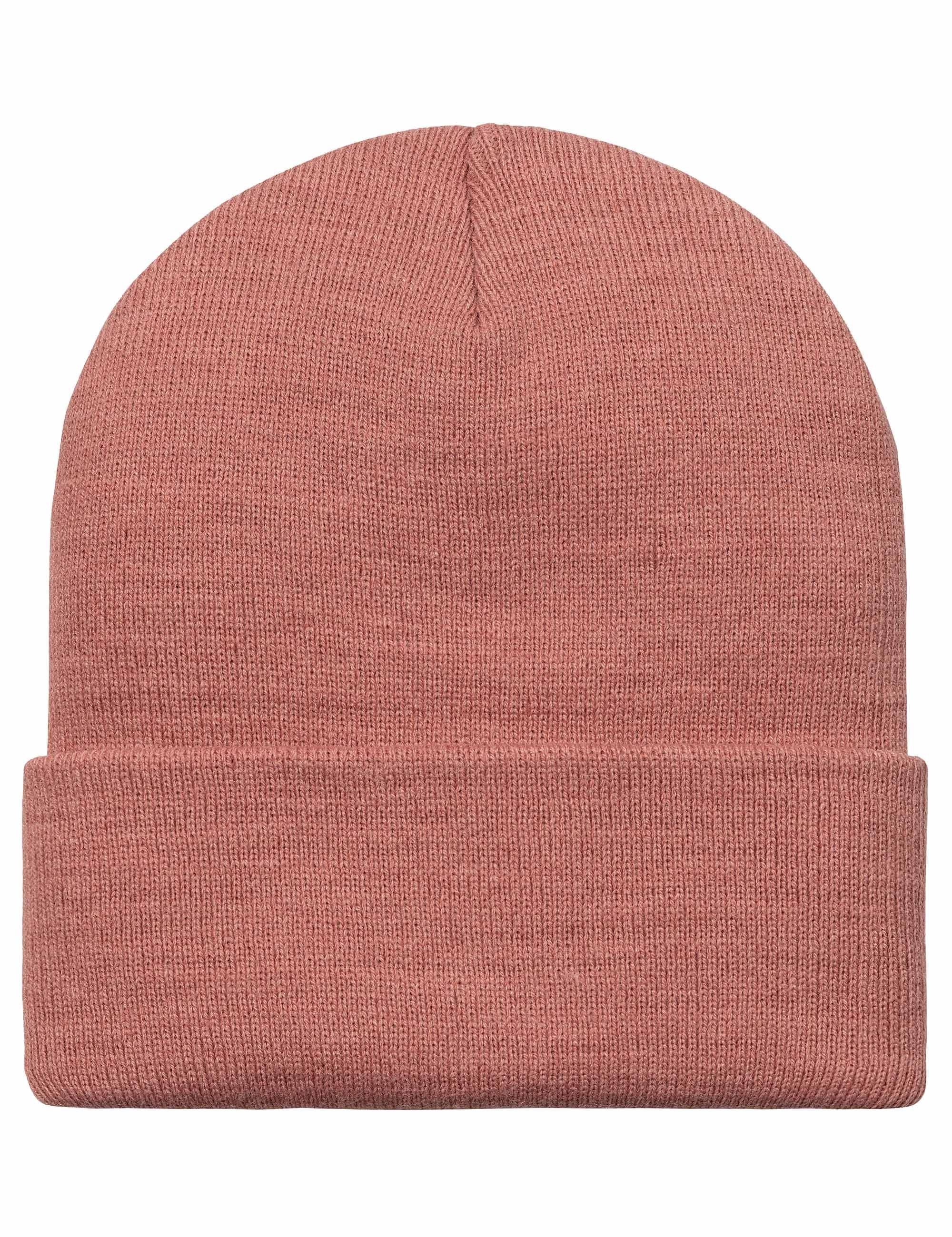 Script Beanie Hat - Misty Blush/Vulcan
