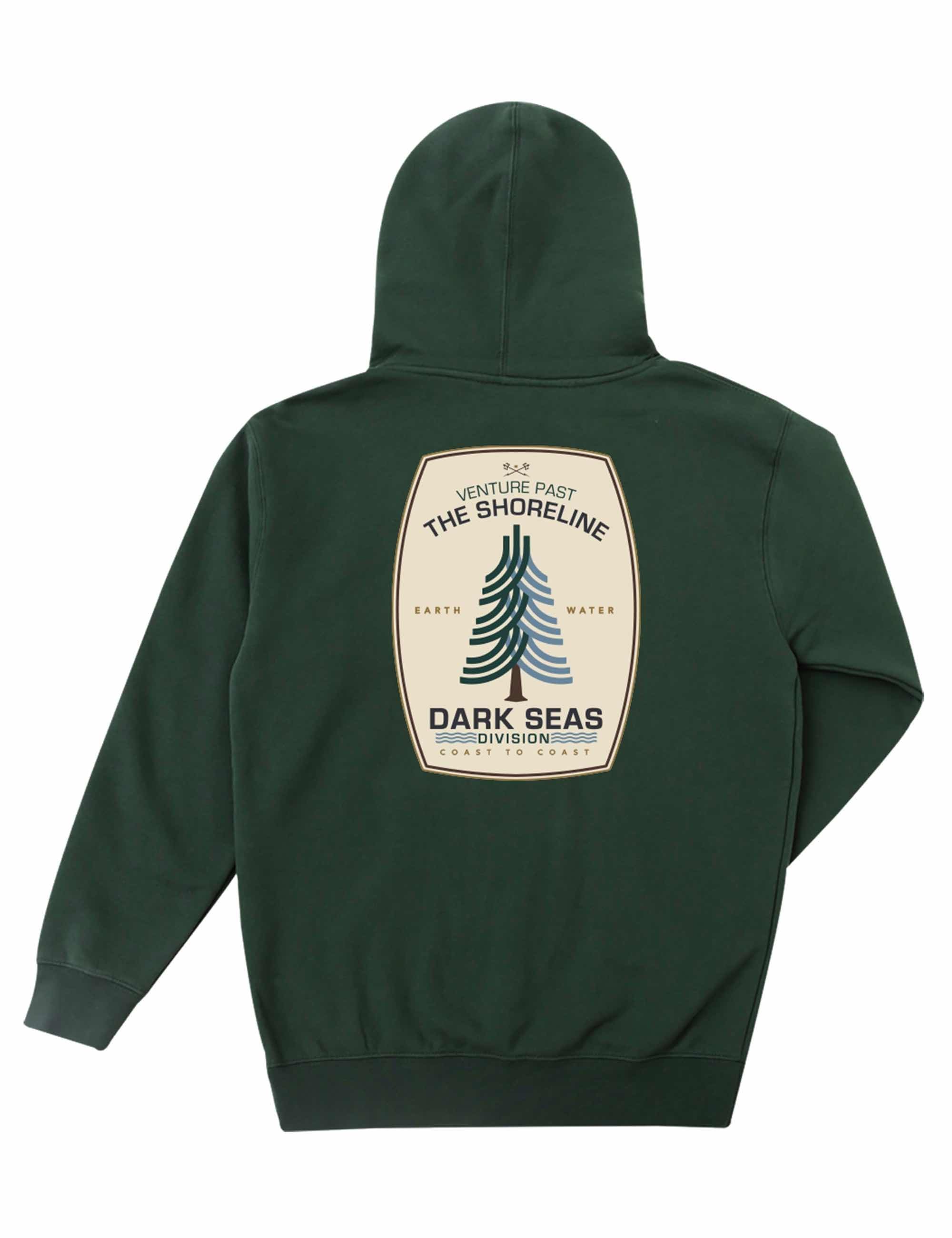 Dark Seas Big Sur Hooded Sweat - Alpine Green
